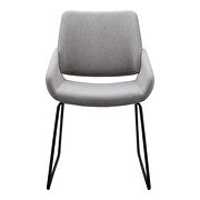 Contemporary dining chair light gray additional photo 4 of 5
