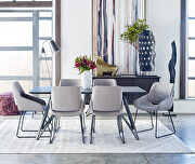 Contemporary dining chair light gray by Moe's Home Collection additional picture 6