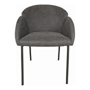 Retro dining chair dark gray-m2 additional photo 2 of 4