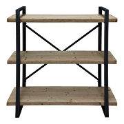 Rustic 3 level shelf natural by Moe's Home Collection additional picture 3