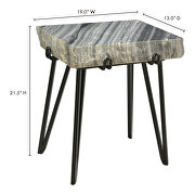 Contemporary accent table gray by Moe's Home Collection additional picture 2