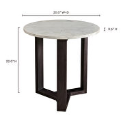 Scandinavian side table charcoal gray by Moe's Home Collection additional picture 4