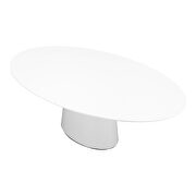 Contemporary oval dining table white by Moe's Home Collection additional picture 2