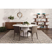 Contemporary oval dining table white by Moe's Home Collection additional picture 4