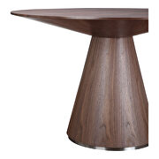 Contemporary dining table round walnut by Moe's Home Collection additional picture 3