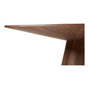 Contemporary dining table 54in round walnut additional photo 4 of 3