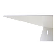 Contemporary dining table 54in round white by Moe's Home Collection additional picture 2