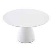 Contemporary dining table 54in round white by Moe's Home Collection additional picture 3