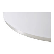 Contemporary dining table 54in round white by Moe's Home Collection additional picture 4