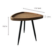 Scandinavian rattan side table by Moe's Home Collection additional picture 2