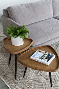 Scandinavian rattan side table by Moe's Home Collection additional picture 4