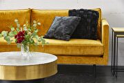 Contemporary velvet pillow black by Moe's Home Collection additional picture 3
