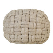 Scandinavian pouf cappuccino by Moe's Home Collection additional picture 5