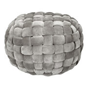 Contemporary pouf charcoal by Moe's Home Collection additional picture 3