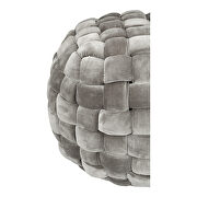 Contemporary pouf charcoal additional photo 5 of 4