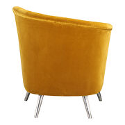 Retro accent chair left yellow additional photo 4 of 6