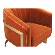 Mid-century modern arm chair orange by Moe's Home Collection additional picture 3