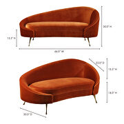 Retro chaise umber additional photo 2 of 6