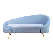 Retro chaise blue by Moe's Home Collection additional picture 7