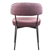 Contemporary dining chair purple velvet-m2 additional photo 5 of 5