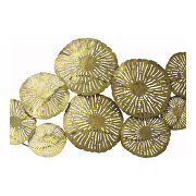 Contemporary circles wall decor gold by Moe's Home Collection additional picture 2