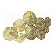 Contemporary circles wall decor gold by Moe's Home Collection additional picture 3