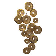 Contemporary circles wall decor gold by Moe's Home Collection additional picture 2
