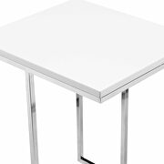 Modern accent table white by Moe's Home Collection additional picture 5