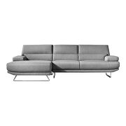 Modern sectional gray left by Moe's Home Collection additional picture 2