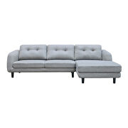Scandinavian sectional dark gray right additional photo 2 of 7