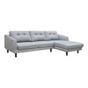Scandinavian sectional dark gray right additional photo 3 of 7