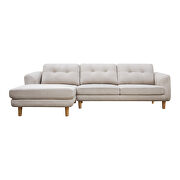 Scandinavian sectional beige left by Moe's Home Collection additional picture 6
