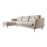 Scandinavian sectional beige left by Moe's Home Collection additional picture 7