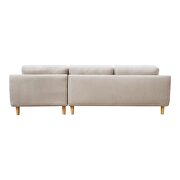Scandinavian sectional beige right additional photo 5 of 6