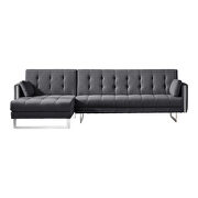Modern sofa bed left dark gray additional photo 2 of 3