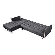 Modern sofa bed left dark gray additional photo 3 of 3