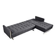 Modern sofa bed right dark gray by Moe's Home Collection additional picture 3