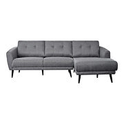 Mid-century modern sectional gray right by Moe's Home Collection additional picture 2