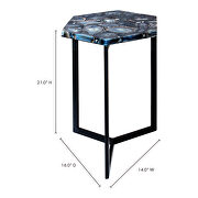 Contemporary agate accent table by Moe's Home Collection additional picture 2