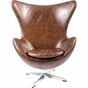 Modern anne swivel club chair brown by Moe's Home Collection additional picture 2