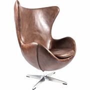 Modern anne swivel club chair brown by Moe's Home Collection additional picture 3