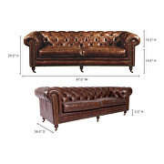 Retro sofa brown by Moe's Home Collection additional picture 2