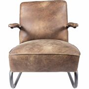 Industrial club chair light brown by Moe's Home Collection additional picture 2
