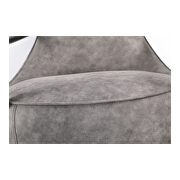 Contemporary club chair gray velvet by Moe's Home Collection additional picture 3