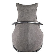 Contemporary club chair gray velvet by Moe's Home Collection additional picture 5