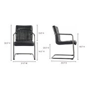 Industrial arm chair black-m2 by Moe's Home Collection additional picture 2