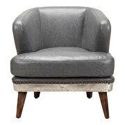Industrial club chair antique gray additional photo 5 of 4