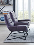Modern lounge chair purple by Moe's Home Collection additional picture 3
