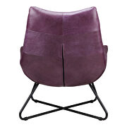 Modern lounge chair purple by Moe's Home Collection additional picture 4