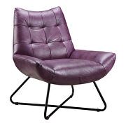 Modern lounge chair purple by Moe's Home Collection additional picture 5